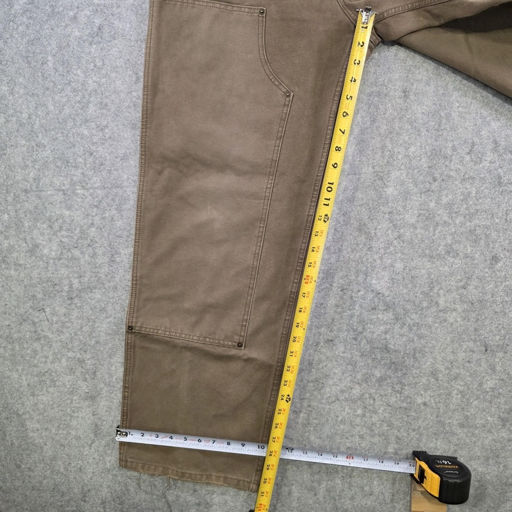 Elwood Pants Men 38x32 Brown Canvas Carpenter Double Knee Front Workwear Utility - Picture 11 of 16